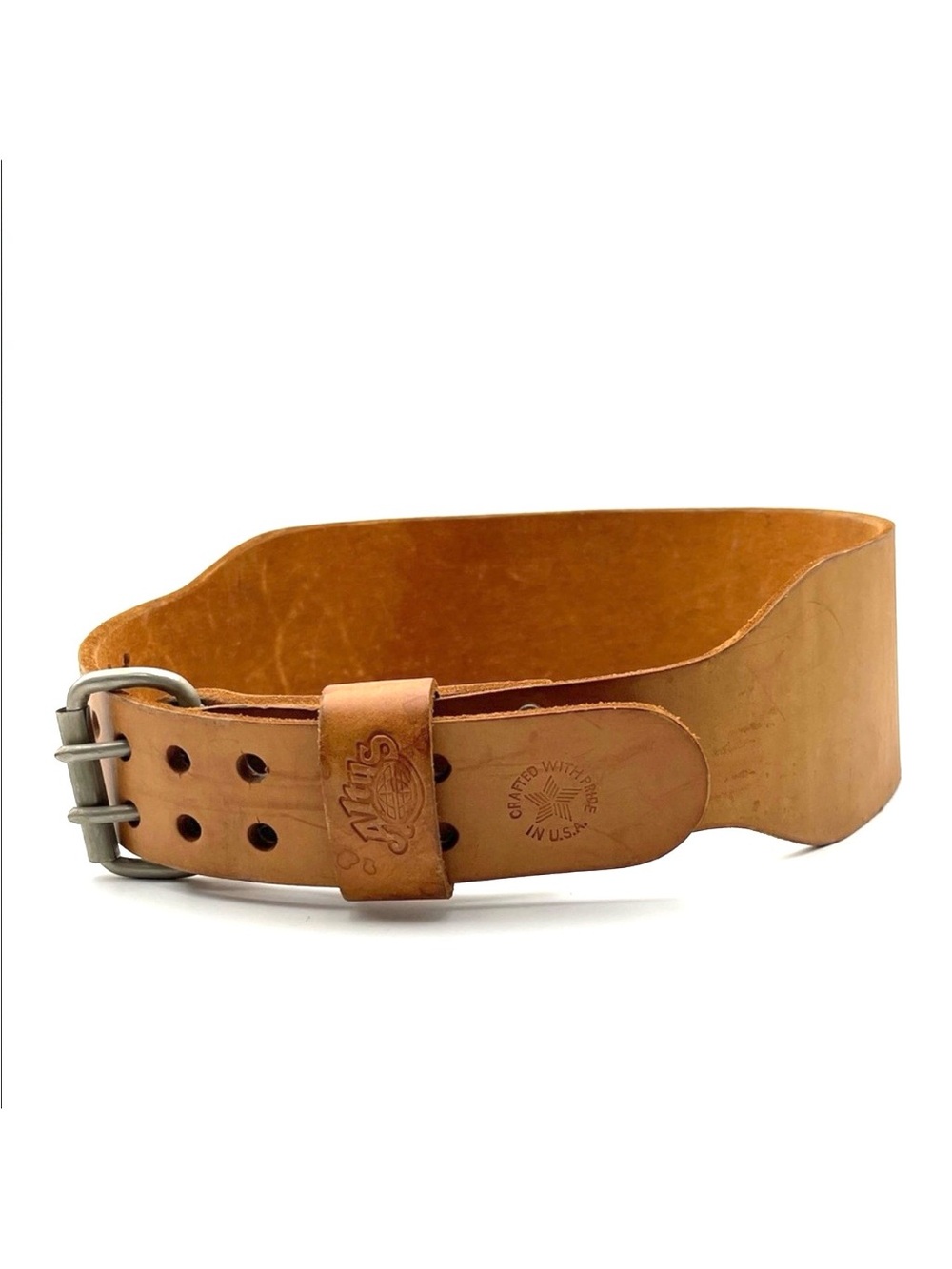 Altus Men’s  Tan Leather Weightlifting Belt